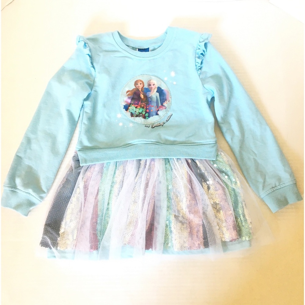 Disney Frozen II Long Sleeve Tutu Dress